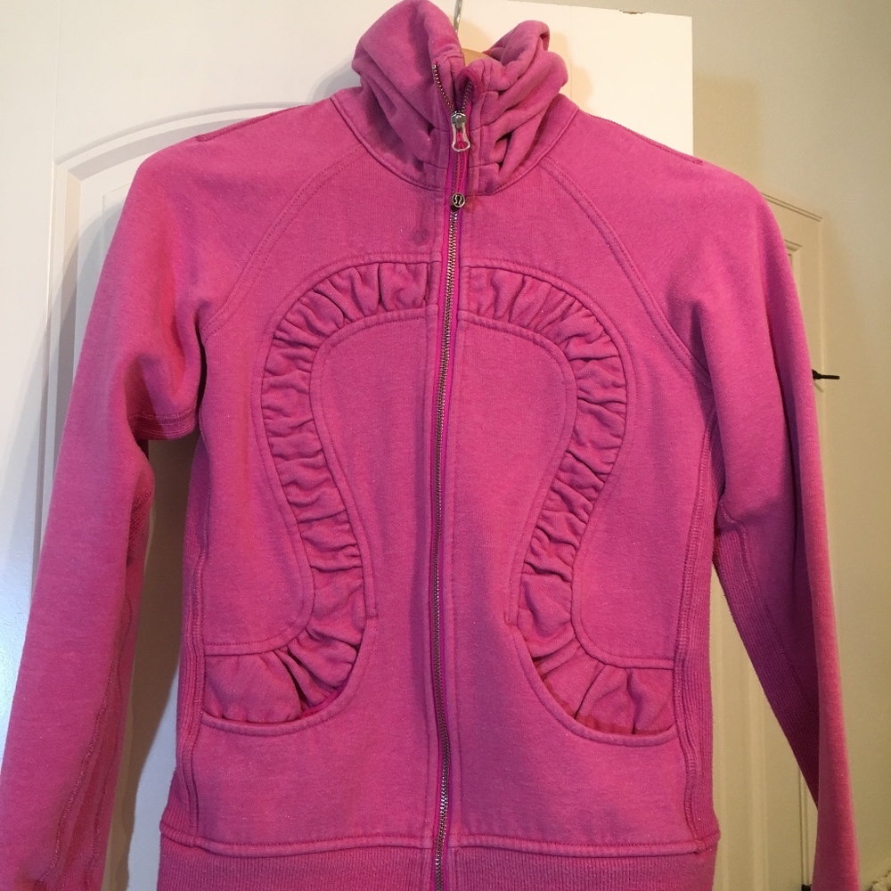 LuluLemon athletics Scuba hoodie pink size 4